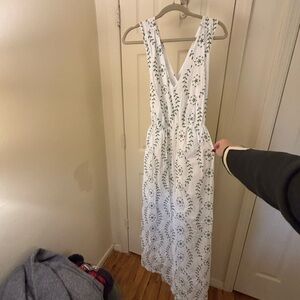 a new day White and Green Backless Dress